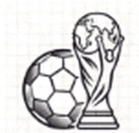 体育直播官网标志 - 金色奖杯与足球结合的设计